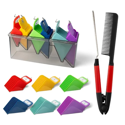 Juego de protectores cortapelos extralargos compatibles con Andis Master, Oster Fast Feed, Andis AAC-1, GC, LCL, ML, PM-1, PM-2, PM-4, RCAC, RS-1,