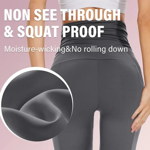 Miniatura 3 de Sundwudu Leggings de maternidad para mujer sobre el vientre embarazo