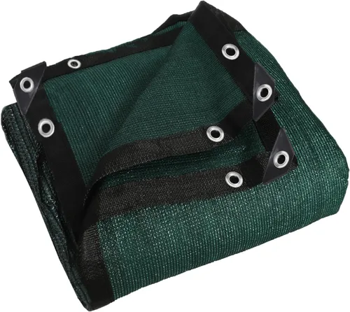 Miniatura 6 de Tela 90% negra de 6 x 12 pies, lona de malla de polietileno de alta resistencia con ojales para jardín, invernadero, pérgola, patio, piscina, Negro