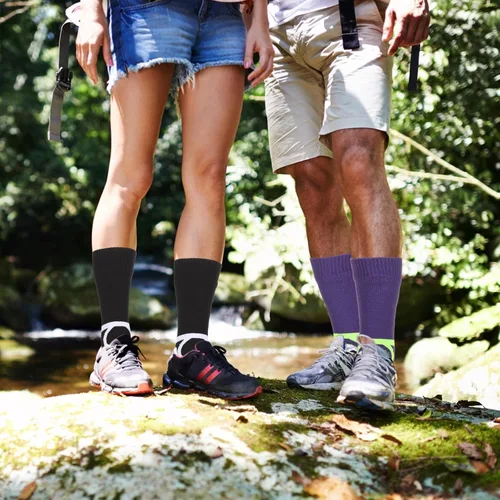 Miniatura 5 de 2 Pairs Waterproof Socks Unisex Waterproof Breathable Socks Outdoor Skiing Hiking Wading Fishing Socks for Men Women