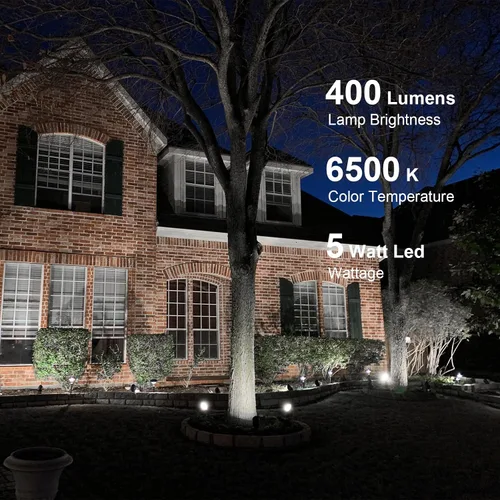 Miniatura 2 de GOODSMANN Focos de bajo voltaje Iluminación de paisaje 5W LED Reflectores al aire libre 2700K blanco cálido LED reemplazable Iluminación exterior