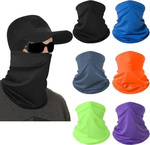 Miniatura 9 de 6 Pack Neck Gaiter Bandana Face Mask Summer UV Protection Cool Face Clothing Sun Scarf Cover Head for Men and Women,Outdoor