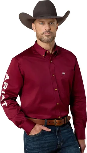 Miniatura 95 de Ariat Camisa de sarga con logotipo del equipo para hombre