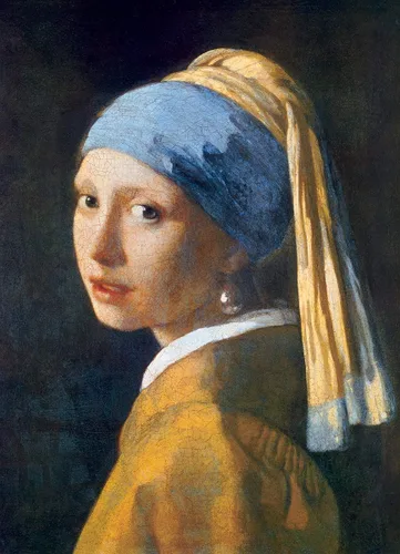 Miniatura 2 de EuroGraphics Vermeer - Pendiente de niña con perlas (6000-5158), 1000 piezas, color negro