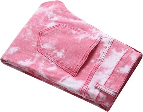 Miniatura 101 de Baylvn - Pantalones de mezclilla entallados y estampados para hombre con corte recto