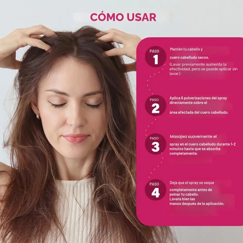 Miniatura 5 de Spray de minoxidil al 5% para el crecimiento del cabello de las mujeres: tratamiento de recrecimiento capilar extra fuerte, revitaliza los folículos