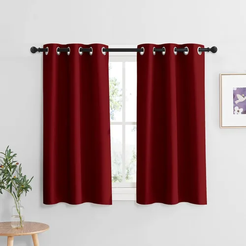 Miniatura 110 de RYB HOME Cortinas opacas de cocina de 36 pulgadas de largo, tratamiento de privacidad para ventanas pequeñas, aislamiento térmico, telón de fondo
