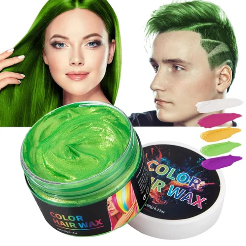 Miniatura 11 de USLZ03 - Cera temporal de color para el cabello, 4.23 onzas, tinte temporal para el cabello, crema de barro para hombres y mujeres, elegante cera