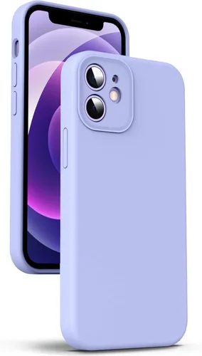 Miniatura 118 de Supdeal Funda de silicona líquida para iPhone 12 Pro Max, [protección de cámara] [antihuellas dactilares] [carga inalámbrica] Funda protectora de 4