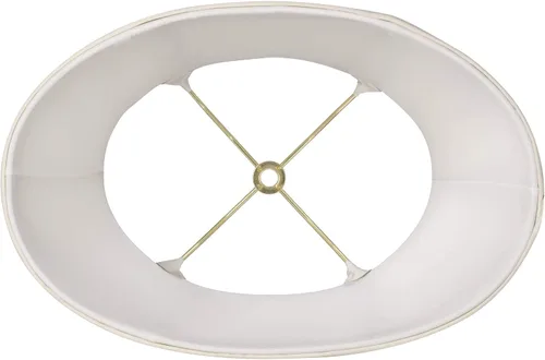 Miniatura 3 de Pantalla ovalada mediana crema de 9 pulgadas de ancho y 6.5 pulgadas de profundidad en la parte superior x 12 pulgadas de ancho y 8 pulgadas