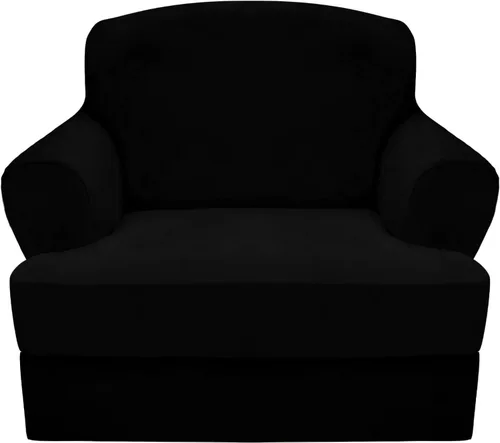Miniatura 16 de CUCRAF Funda para sofá con cojines de 3 piezas, fundas deslizantes de terciopelo suave y grueso para sofá de la sala de estar, protector de muebles