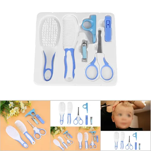 Miniatura 6 de Kit de aseo para bebés, juego portátil de cuidado de seguridad para bebés con cepillo para el cabello, peine cortaúñas, aspirador nasal, etc.
