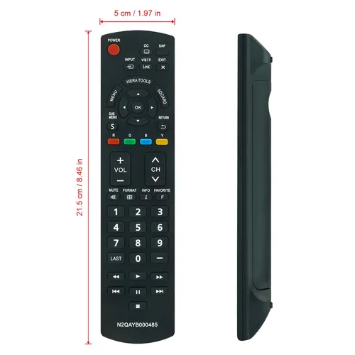 Miniatura 3 de Nuevo N2QAYB000485 Reemplazo remoto para PANASONIC LED LCD Plasma Viera Smart TV TC-P50U2 TC-P50X2 TC-P54S2 TC-P58S2 TC-P65S2 TH-32LRU20 TH-37LRU20