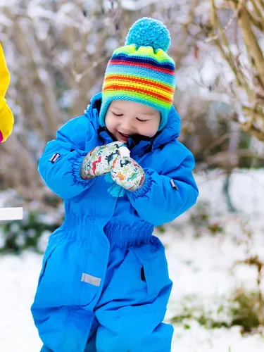 Miniatura 5 de SATINIOR 2 pares de manoplas impermeables para niñas, guantes de nieve para niños, guantes de esquí cálidos y gruesos para actividades al aire libre