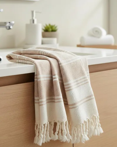 Miniatura 3 de DEMMEX Toallas de mano turcas de algodón orgánico certificado para baño, juego de 2, toallas de cocina y gimnasio, toallas de viaje compactas