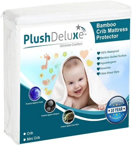 Miniatura 6 de Protector de colchón para cuna PlushDeluxe Bamboo.