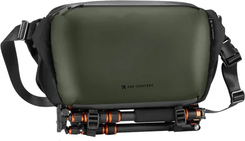 Miniatura 14 de K&F Concept Bolsa Bandolera 2 en 1 para Uso Diario, Bolsa de Hombro y Mochila Cruzada Multifuncional para Fotografía con Cámara DSLR, Bolsa Portátil