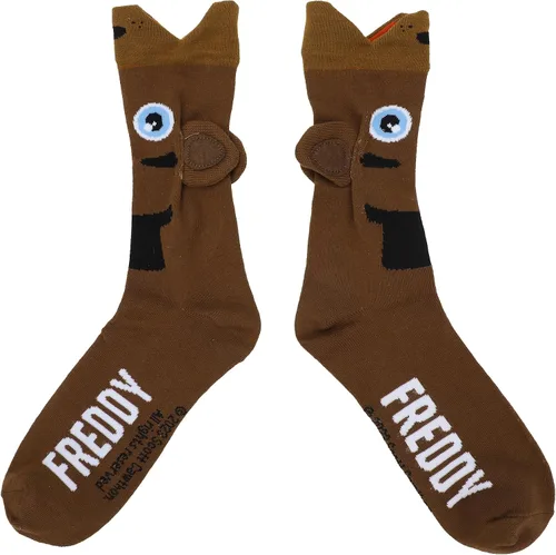 Miniatura 2 de Bioworld Calcetines de felpa 3D Five Nights at Freddy, Marrón