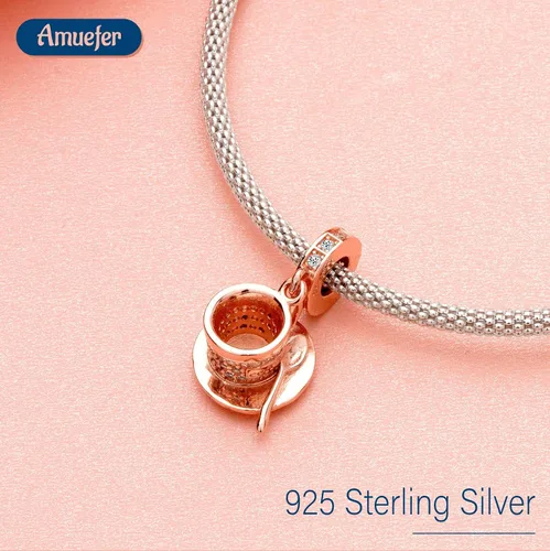 Miniatura 99 de Amufer S925 Charms for Women, compatible with Pandora Bracelets and Necklaces, Jewelry Gift