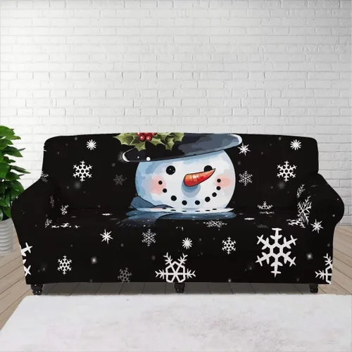 Miniatura 26 de Horeset Snowy Tree - Funda de sofá para 2 cojines, decoración del hogar, funda protectora de muebles para perro, impermeable y lavable Árbol nevado