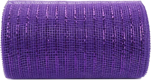 Miniatura 20 de YYCRAFT cinta metálica de malla de poliéster para decoración y manualidades, 10 yardas Rosa