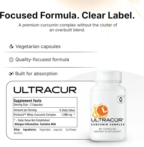 Miniatura 4 de UltraCur - Curcumina Cúrcuma - Curcumina de acción rápida altamente biodisponible - 60 cápsulas vegetarianas