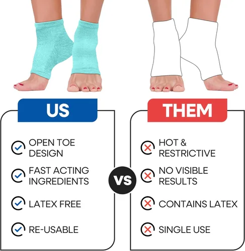 Miniatura 8 de Calcetines hidratantes para mujeres y hombres Tratamiento de talón agrietado de aloe vera Removedor de callos en los pies Calcetines de aloe
