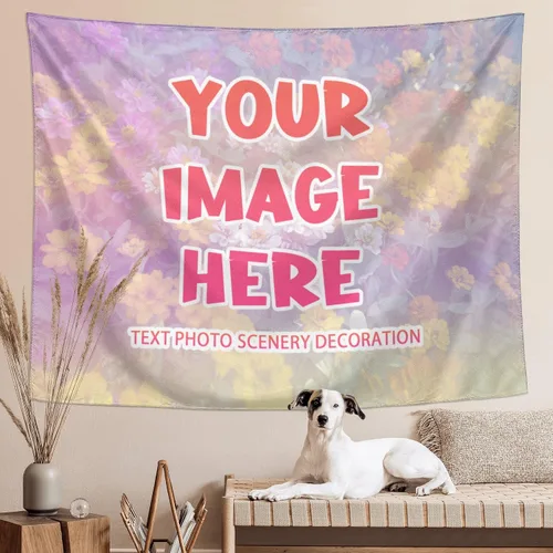 Miniatura 2 de kakapiu Tapiz personalizado, póster personalizado, diseño de tus fotos, collage, decoración para colgar en la pared, bodas, hogar, vacaciones
