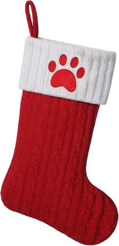 Miniatura 91 de Medias de Navidad personalizadas de 19 pulgadas con iniciales bordadas, medias de Navidad de punto negro para decoraciones de vacaciones familiares