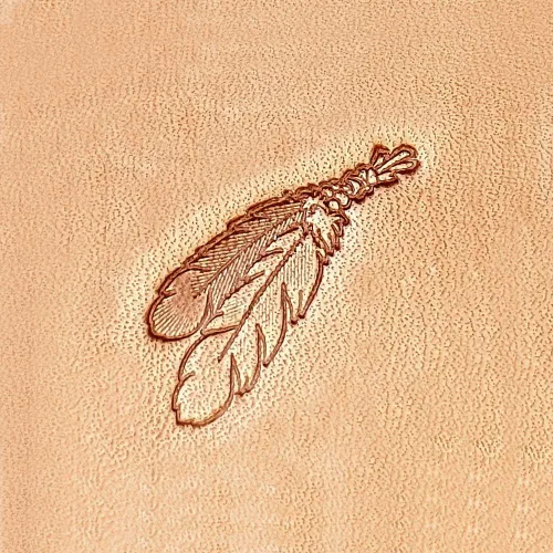 Tandy Leather Herramienta de estampado 3d 2 plumas