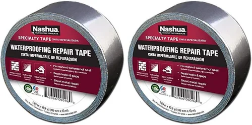 Miniatura 3 de Nashua 361-11 - Cinta de aluminio para reparación de impermeabilización, 11 mil de grosor, 32.8 ft de largo, 1.890 in de ancho, aluminio (3)