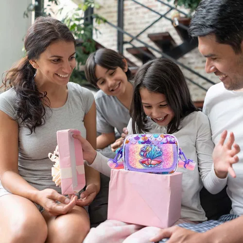 Miniatura 2 de Kejea Regalos de unicornios para niñas, bolso de unicornio para niñas, bolso cruzado para niñas pequeñas, lindo bolso para adolescentes