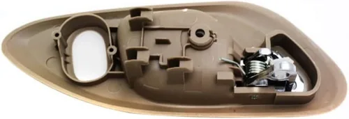 Miniatura 5 de Para Honda Accord 1998 99 01 2002 Manija de puerta interior delantera, lado del conductor Bisel beige con palanca cromada Con botón de bloqueo