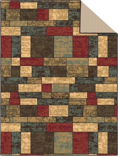 Miniatura 7 de Ottomanson Alfombras de 5 x 6 pies 6 pulgadas para sala de estar, alfombra de área para dormitorio, antideslizante, duradera y grande para zonas