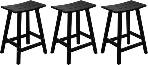 Miniatura 54 de WestinTrends Malibu - Juego de 2 taburetes para sillín para exteriores/patio, 24 alturas, color rojo