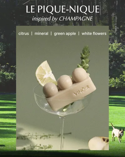 Miniatura 3 de VINOIR Decanting Shampoo Bar LE PIQUE-NIQUE - Jabón limpiador masajeador de cuero cabelludo con burbujas ricas - Cabello nutritivo y saludable