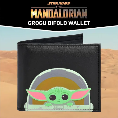 Miniatura 2 de Concept One Star Wars Grogu Wallet The Mandalorian The Child Slim Bifold Wallet with Decorative Tin Case