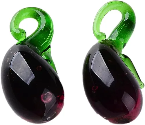 Miniatura 7 de Colgantes de lámparas de frutas y verduras para bricolaje, Vidrio Perla
