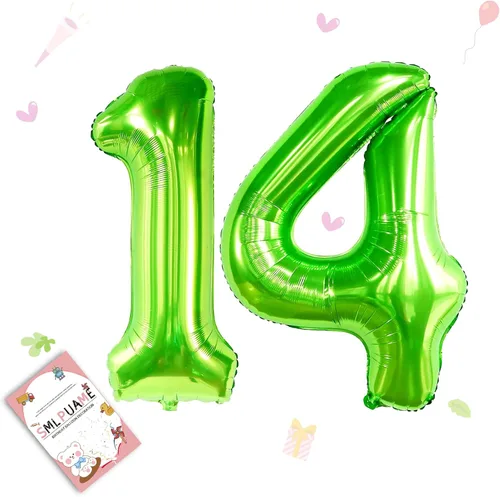 Miniatura 20 de Globos de números de 40 pulgadas del 0 al 9 dorados grandes del número 0, globos digitales para suministros de decoración de celebración de fiesta