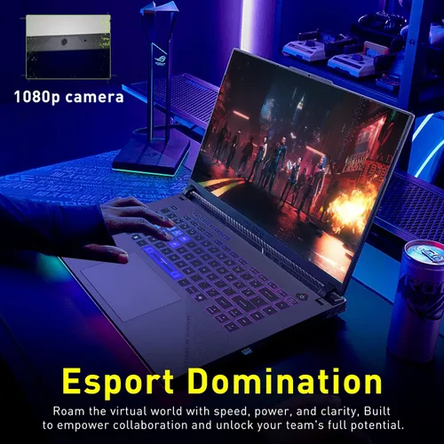 Miniatura 8 de ASUS ROG Strix G16 16" WUXGA 165Hz - Laptop para juegos, GeForce RTX 5070 8GB GDDR7, AMD Ryzen 9 8940HX, 16GB DDR5, 2TB de almacenamiento