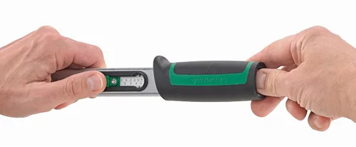 Miniatura 3 de Stahlwille 50204005 Llave dinamométrica tipo clic de 3/8 pulgadas con trinquete, señal de parada doble y lupa integrada para un apriete preciso