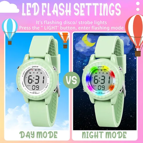 Miniatura 59 de Relojes para niñas y niños, relojes LED impermeables para niños - Los mejores regalos para niños