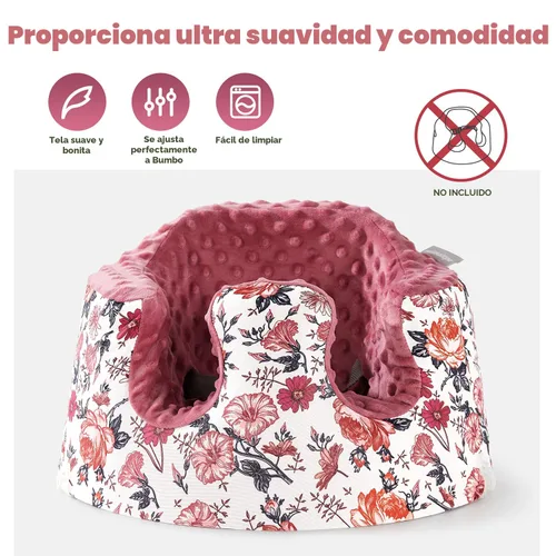 Miniatura 2 de Funda de asiento compatible con asiento Bumbo y Nuby, accesorios para asientos elevadores, funda suave y transpirable para bebé niña y niño, solo