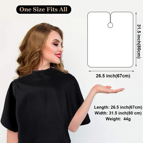 Miniatura 3 de Babero impermeable para salón de belleza, 2 unidades, para peluquería, tinte para peluquería, para clientes y artistas
