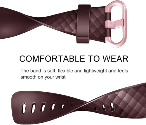 Miniatura 3 de Paquete de 3 correas deportivas compatibles con Fitbit Charge 4, correas de repuesto ajustables de silicona suave para Fitbit Charge 4/Fitbit Charge