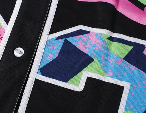 Miniatura 3 de CUTHBERT Traje de los años 90 para mujer, camiseta de béisbol Bel Air para fiesta temática, camiseta de manga corta para fiesta y club