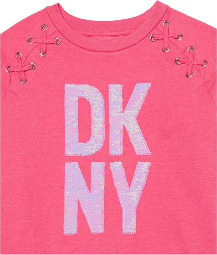 Miniatura 3 de DKNY Sudadera clásica y cómoda para niñas
