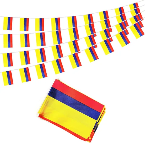 Miniatura 15 de Bandera de Puerto Rico de 100 pies, mini bandera de Puerto Rico pequeña, para decoración de fiestas, tiendas y bares, decoración al aire libre, 76