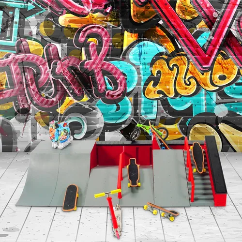 Miniatura 5 de Kits de parque de patinaje de dedo (9 en 1), juego de rampa para monopatín de dedo con 5 diapasones, monopatín de dedo, bicicleta de dedo, patinetas