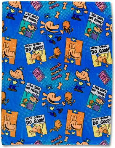 Miniatura 4 de Franco Dog Man Supa Book - Ropa de cama para niños, manta de felpa súper suave y acogedora, 40 x 50 pulgadas, (producto oficial)